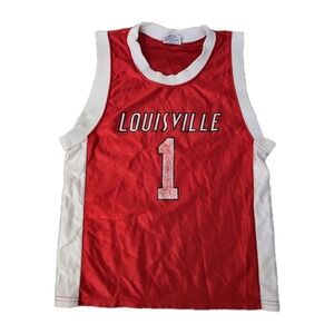 Vintage 90s Louisville Cardinals Basketball Jersey Youth Size 6 University